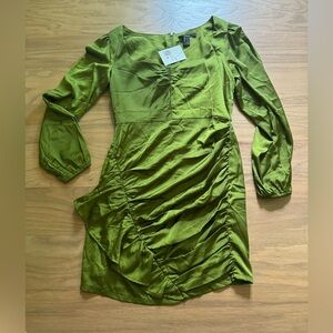 Olive green dress new forever 21 size S-M